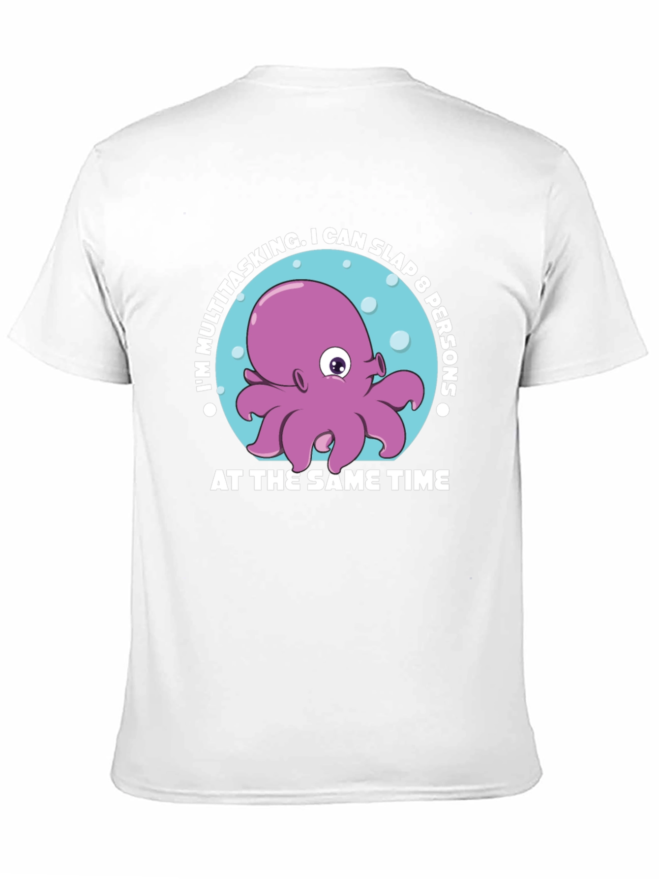 Multitasking Octopus Graphic T-Shirt