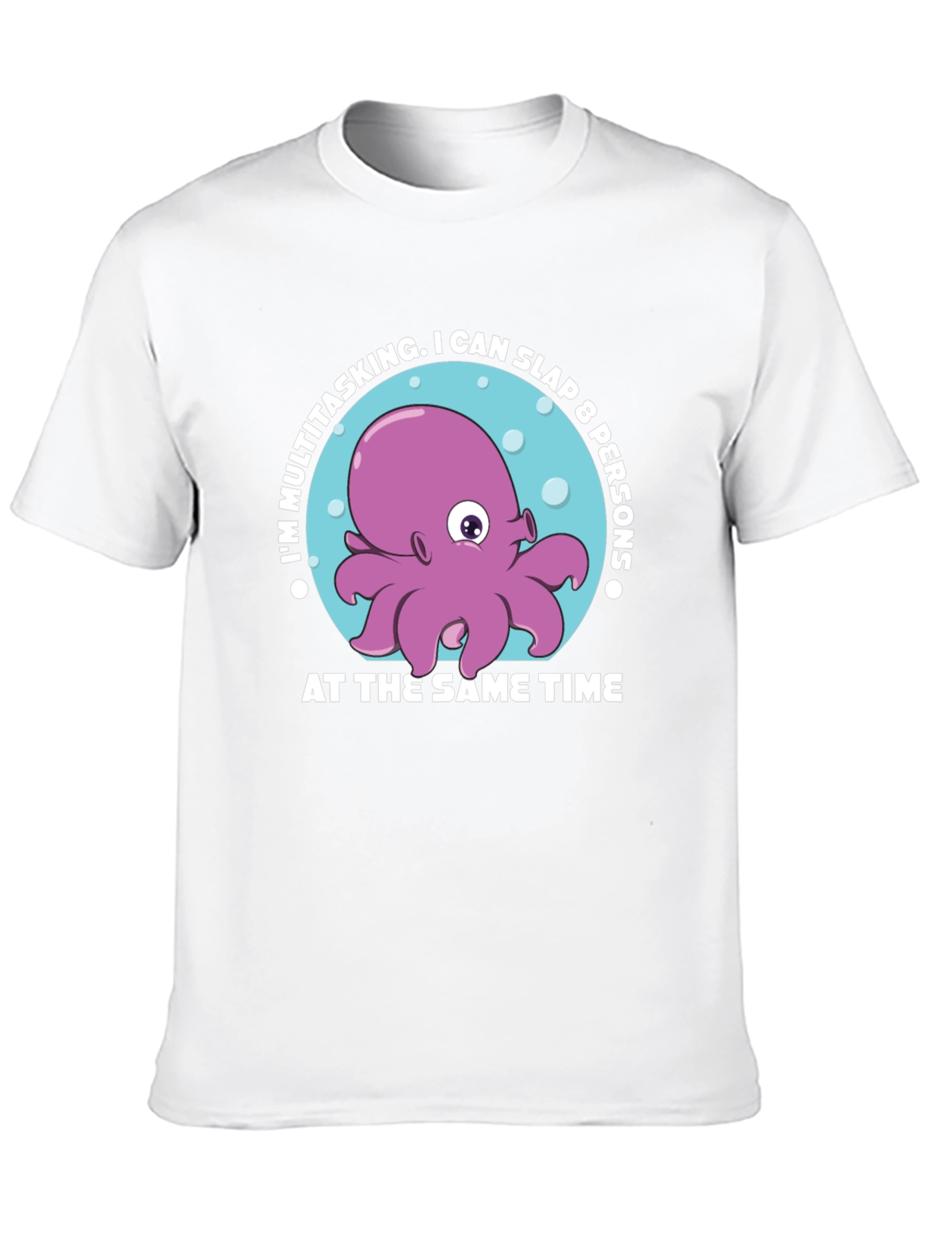 Multitasking Octopus Graphic T-Shirt