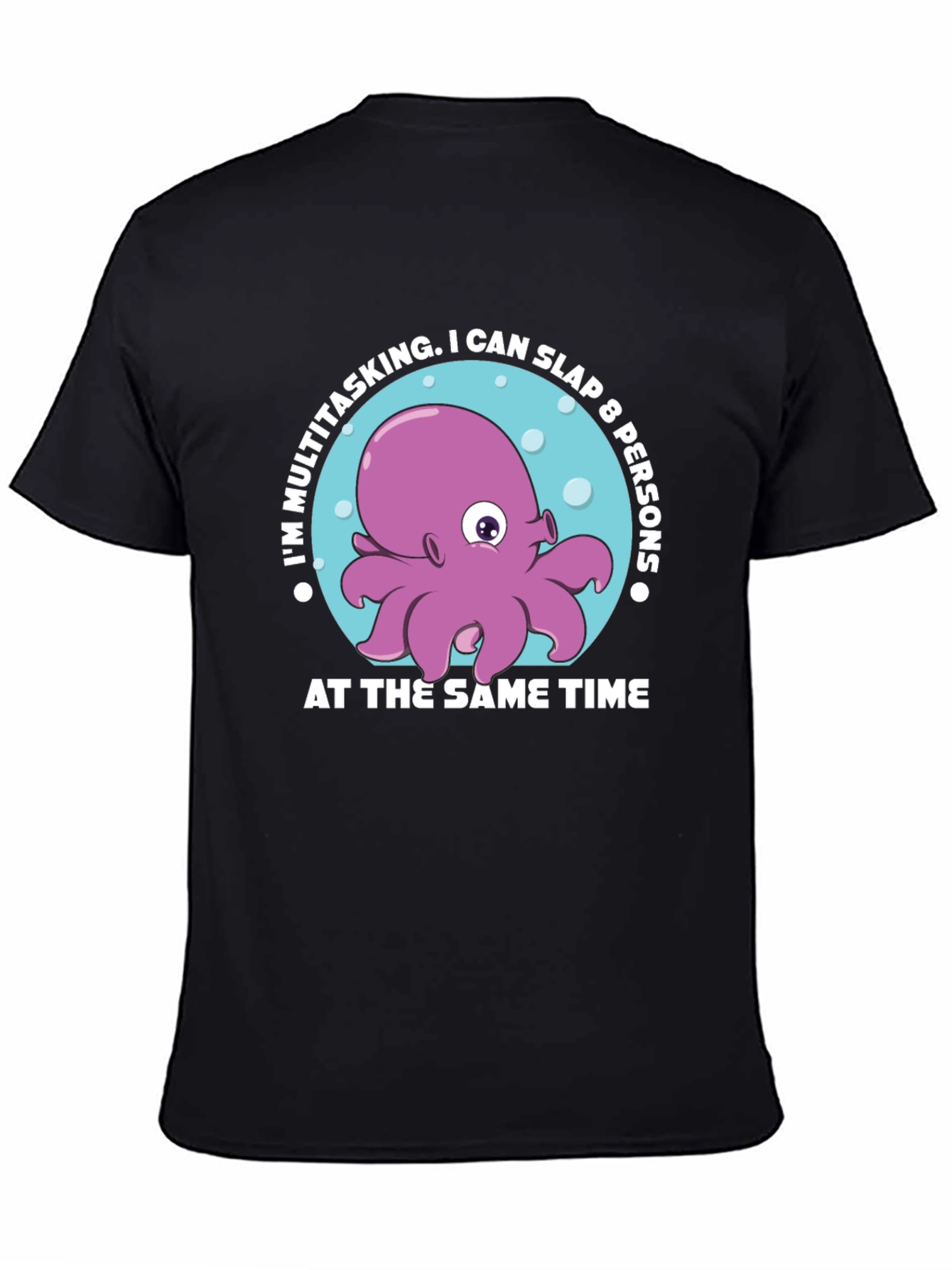 Multitasking Octopus Graphic T-Shirt