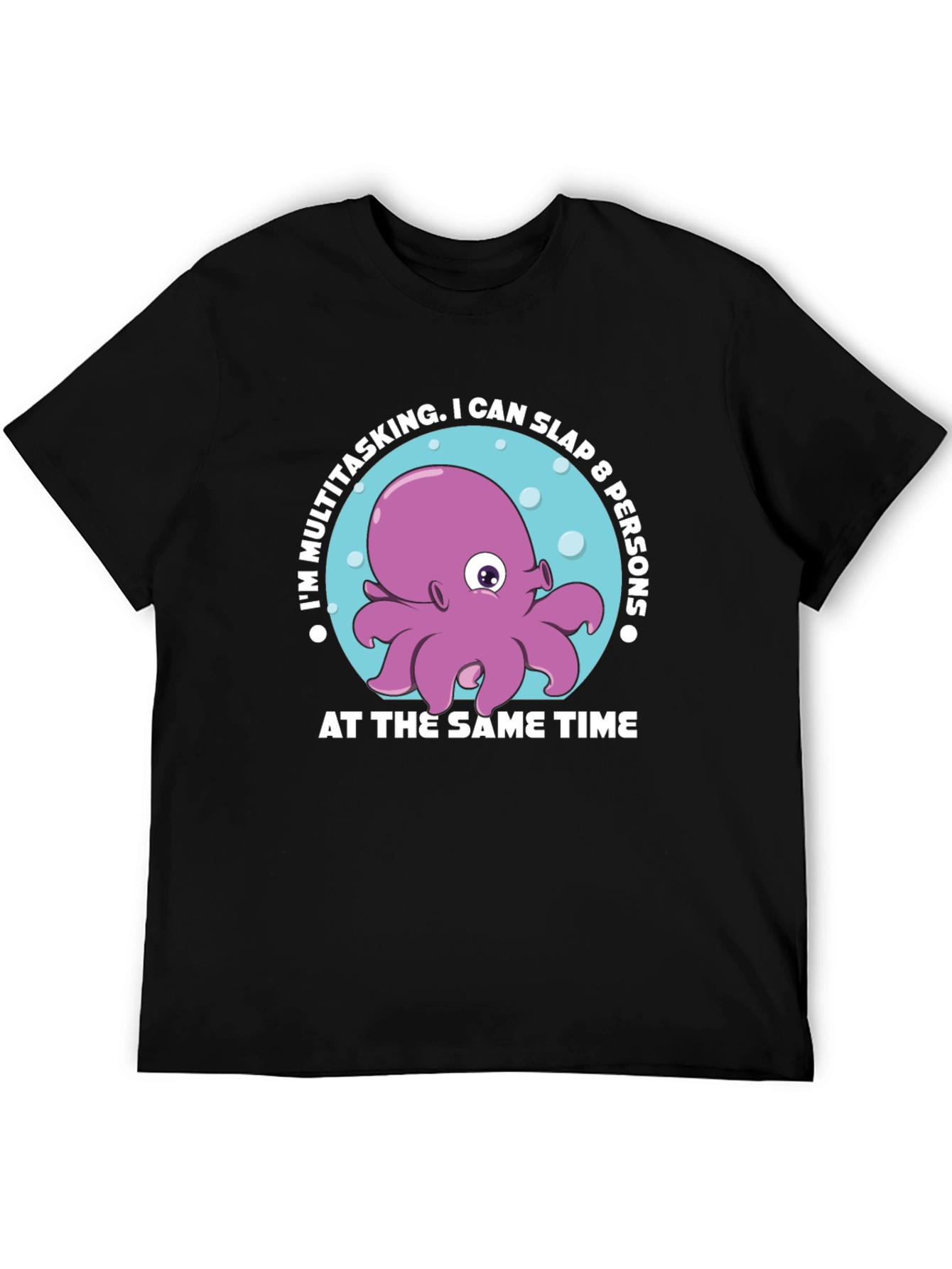 Multitasking Octopus Graphic T-Shirt