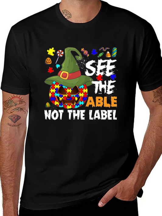 Autism Awareness Halloween Pumpkin T-Shirt