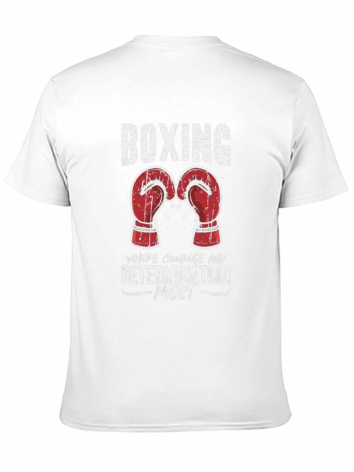 Boxing Graphic T-Shirt - Courage and Determination Tee
