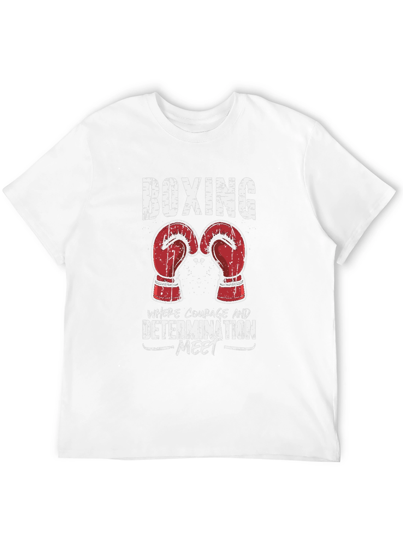 Boxing Graphic T-Shirt - Courage and Determination Tee