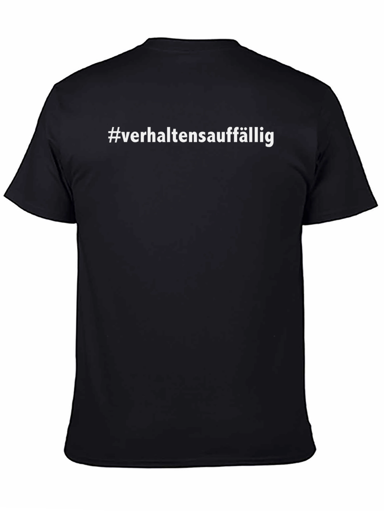 Verhaltensauffaellig Mens Black T-Shirt