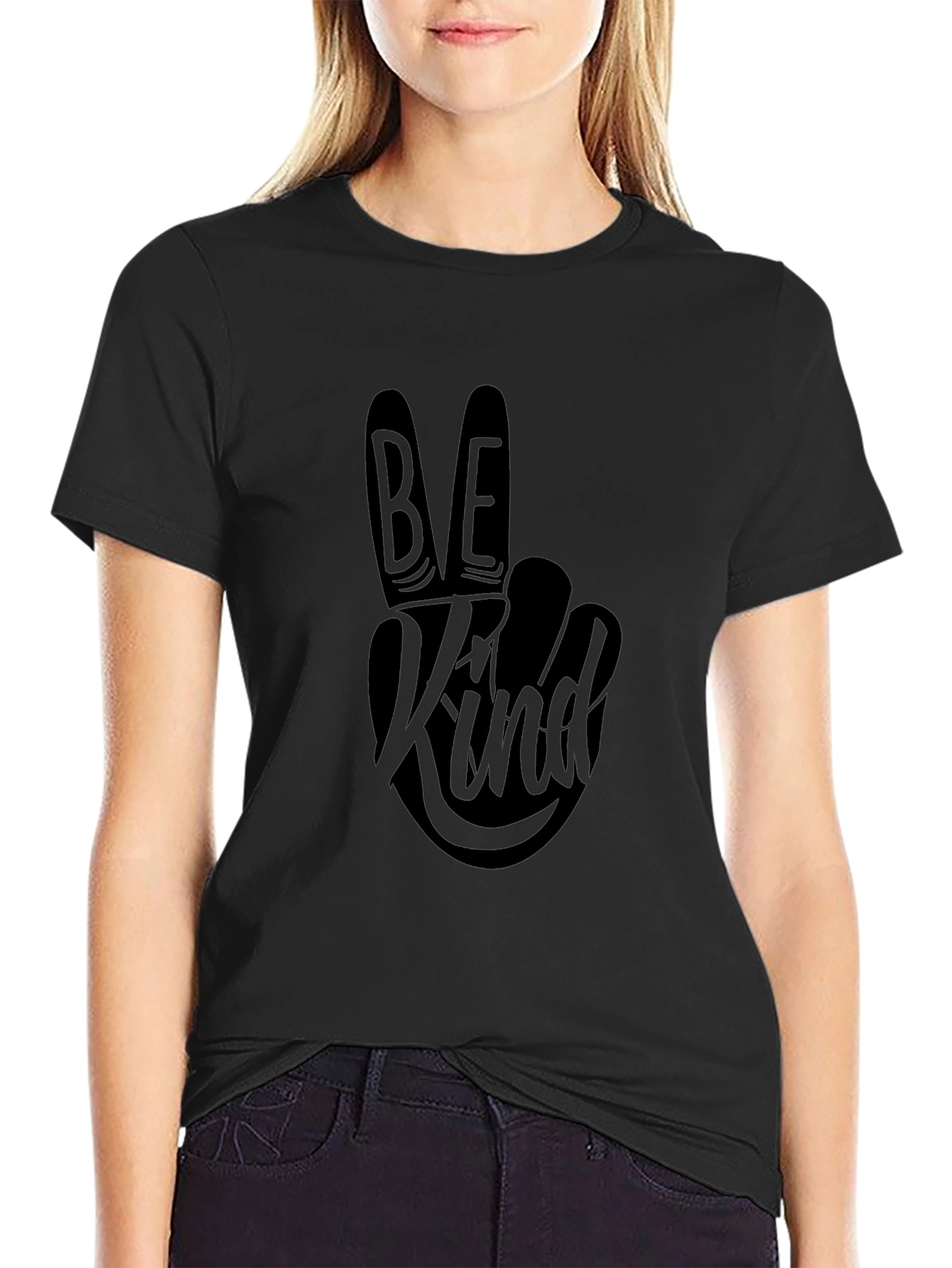 Be Kind Graphic Tee - Stylish Black Comfort