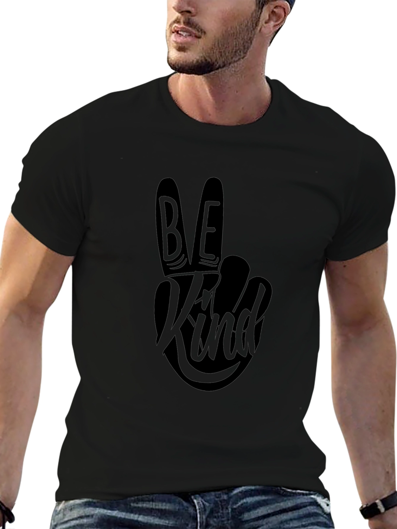 Be Kind Graphic Tee - Stylish Black Comfort