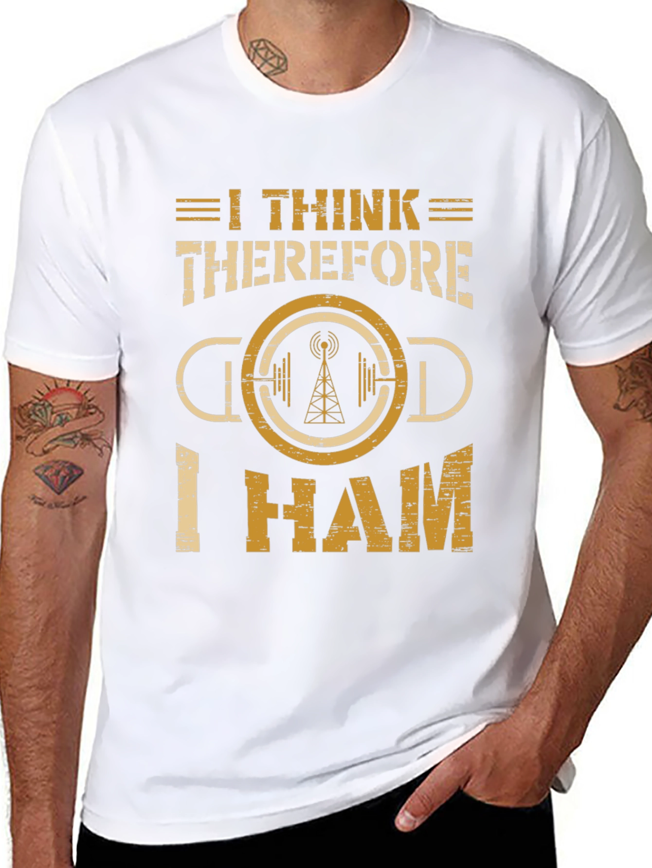 I Think Therefore I Ham Radio T-Shirt