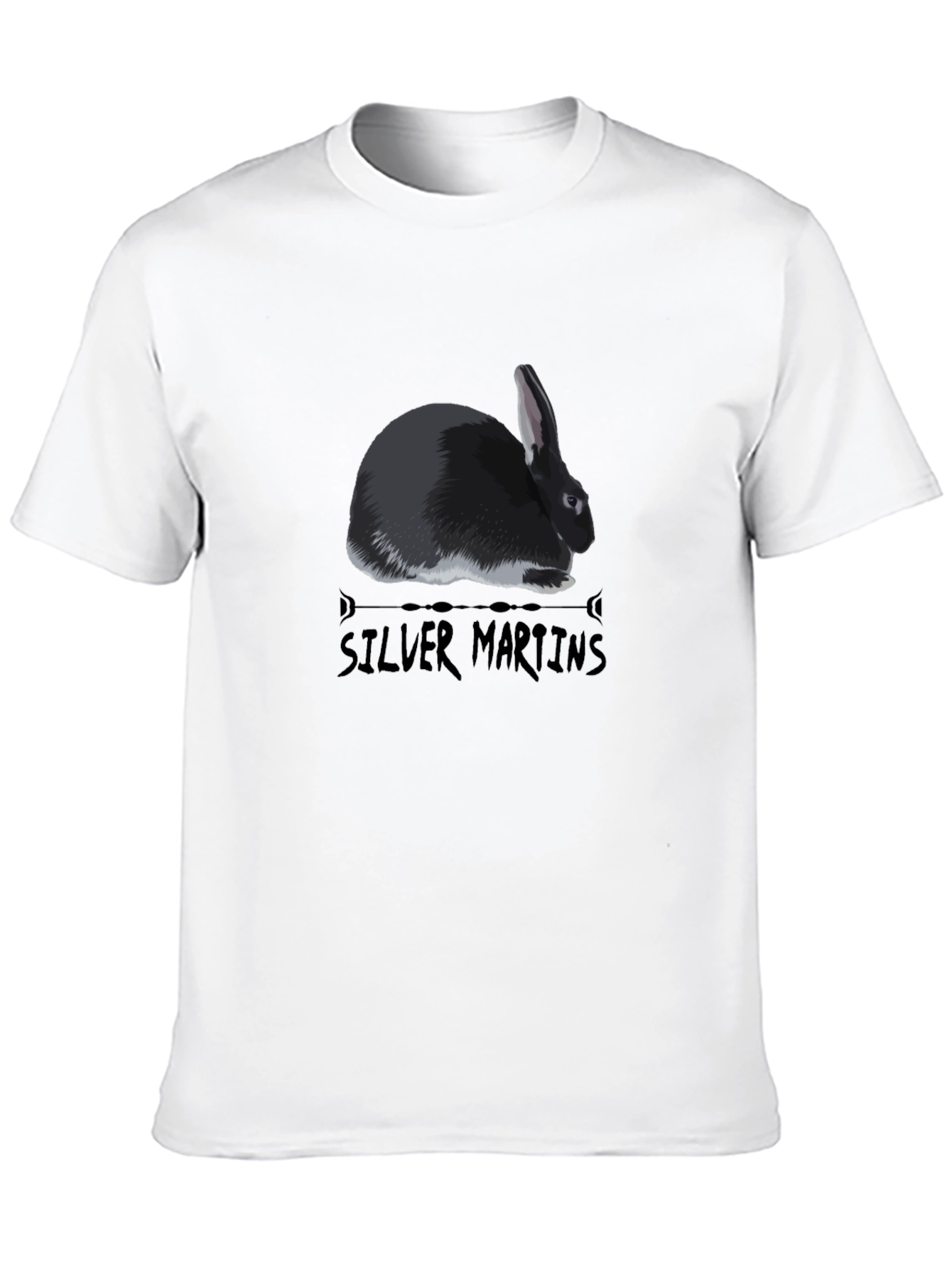 Silver Martens Rabbit Graphic Tee