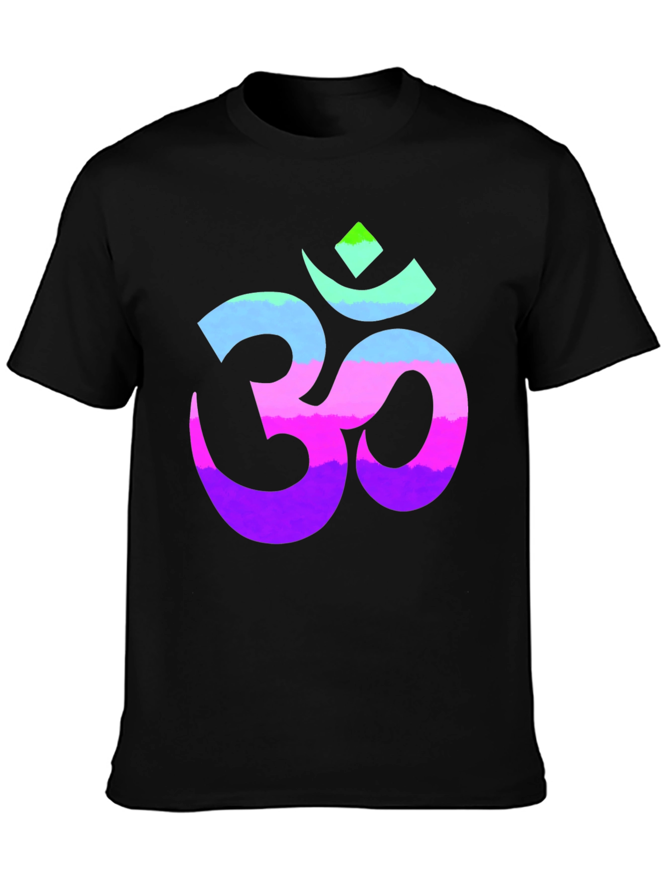 Om Symbol Graphic Tee - Spiritual Black T-Shirt