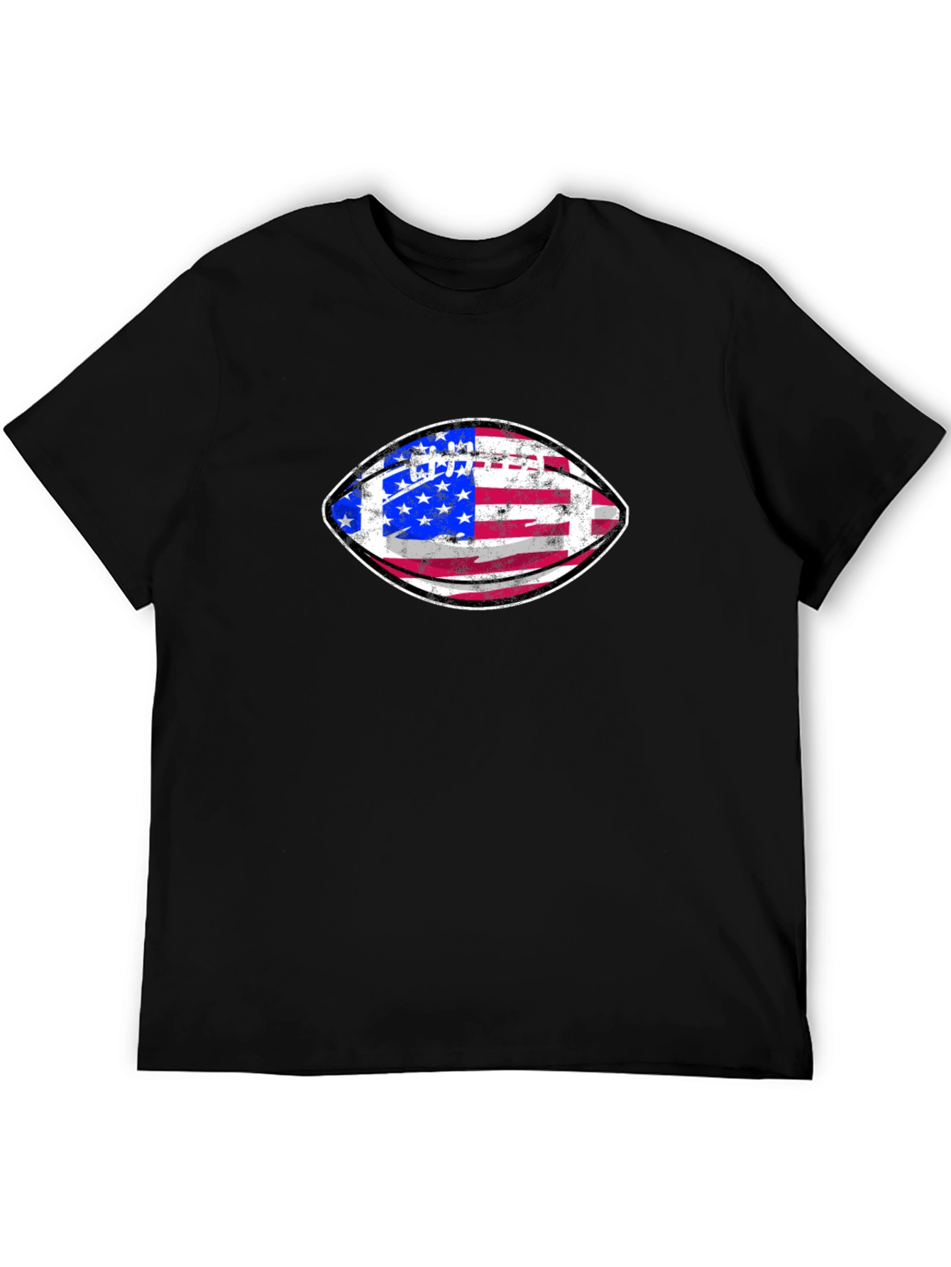 American Flag Football Graphic Tee