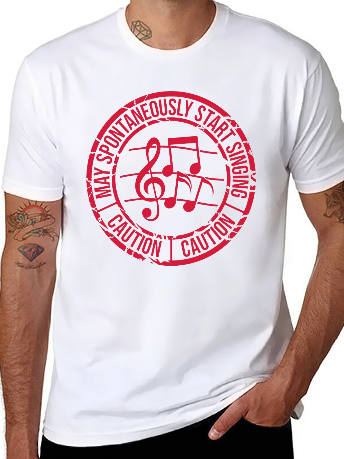 Caution May Spontaneously Start Singing Graphic Tee