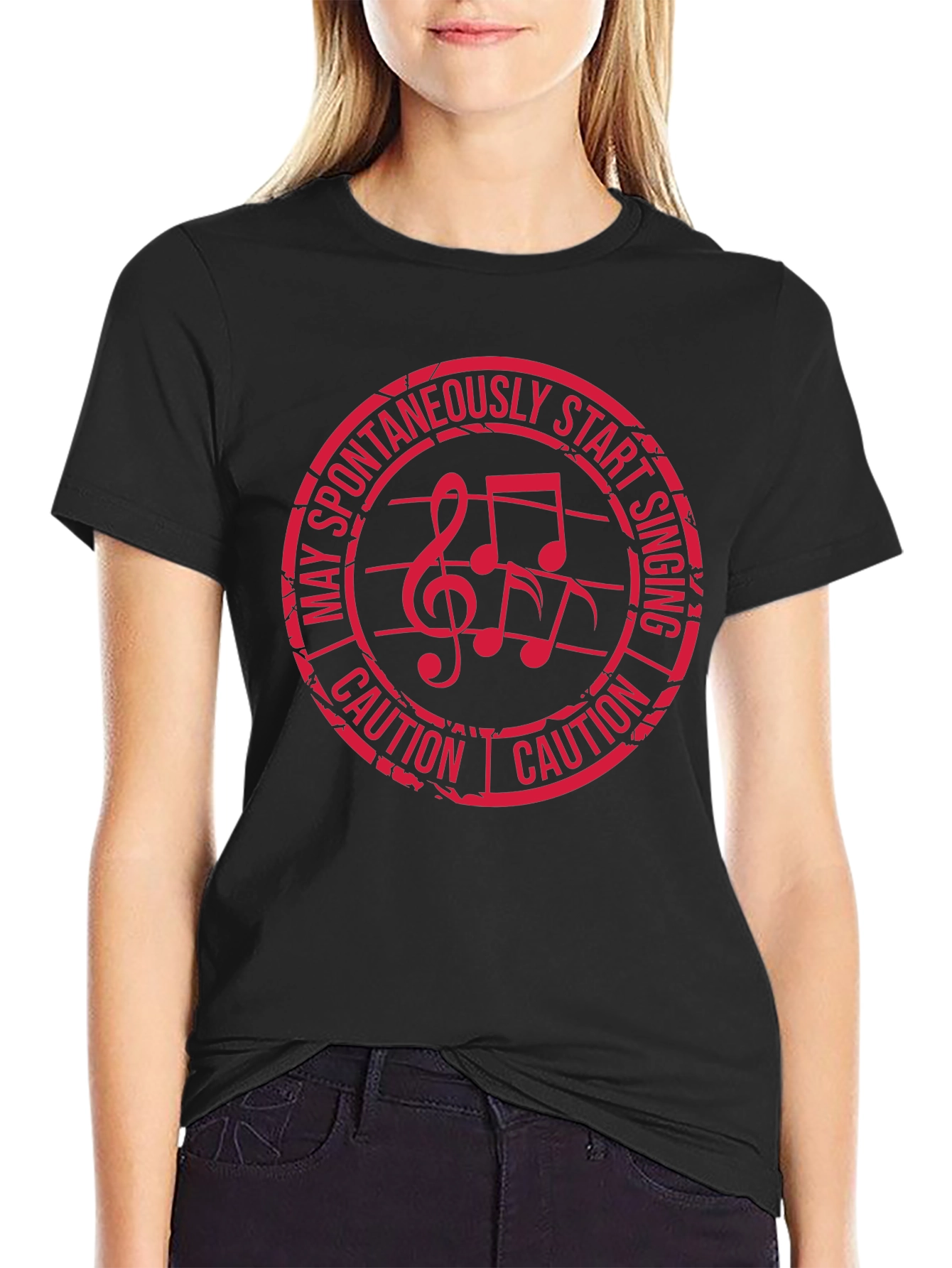 Caution May Spontaneously Start Singing Graphic Tee