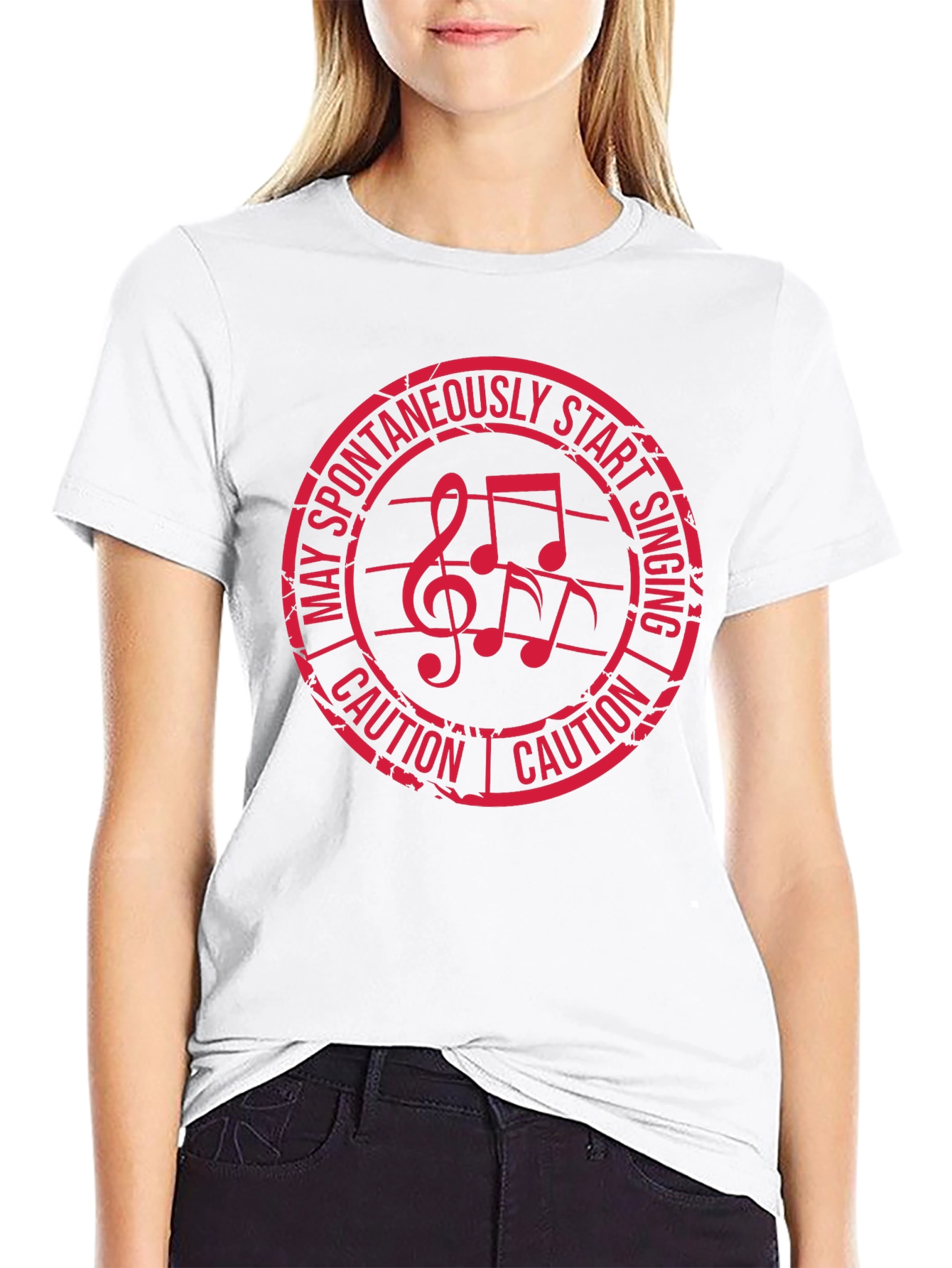 Caution May Spontaneously Start Singing Graphic Tee