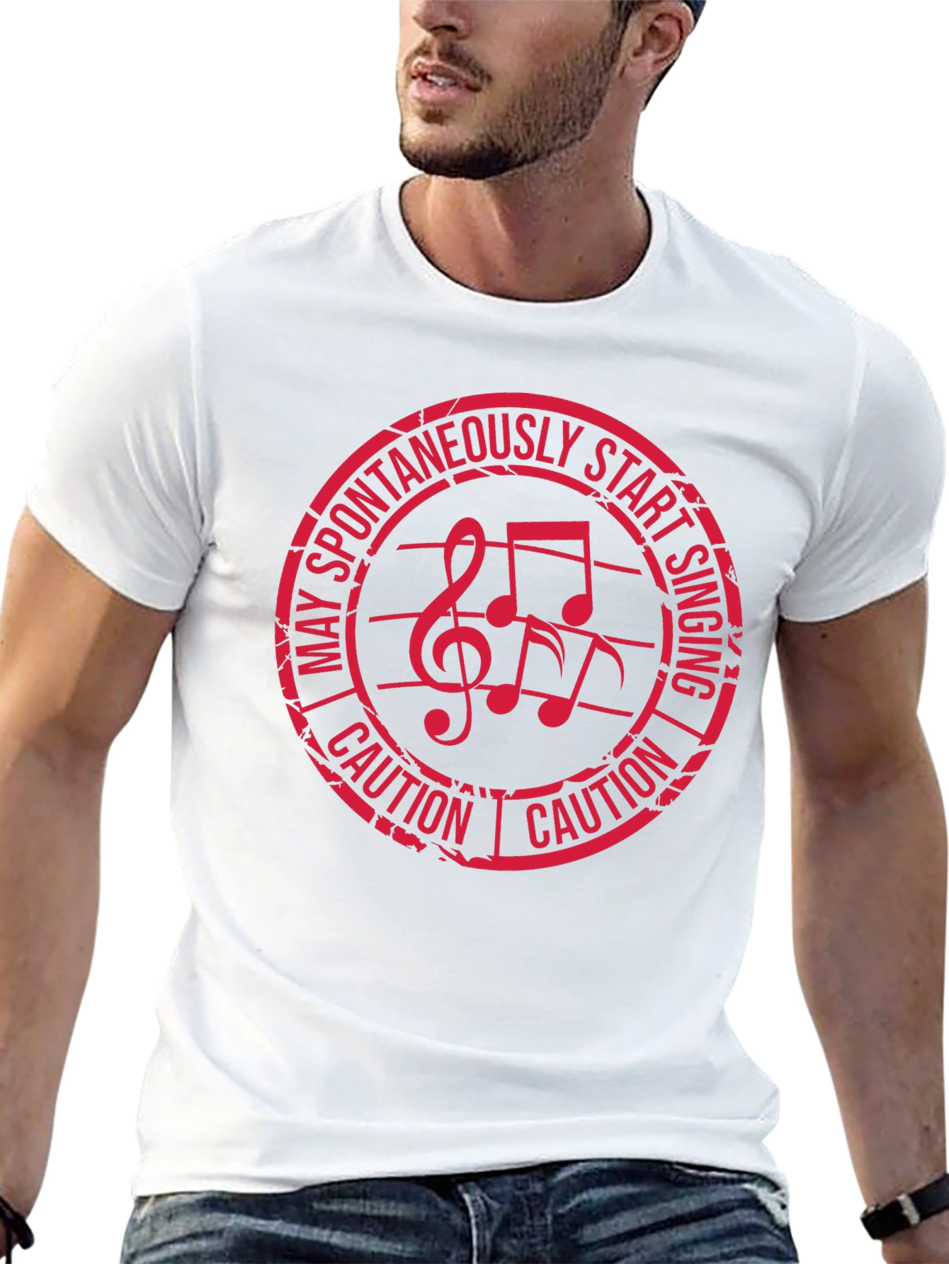 Caution May Spontaneously Start Singing Graphic Tee
