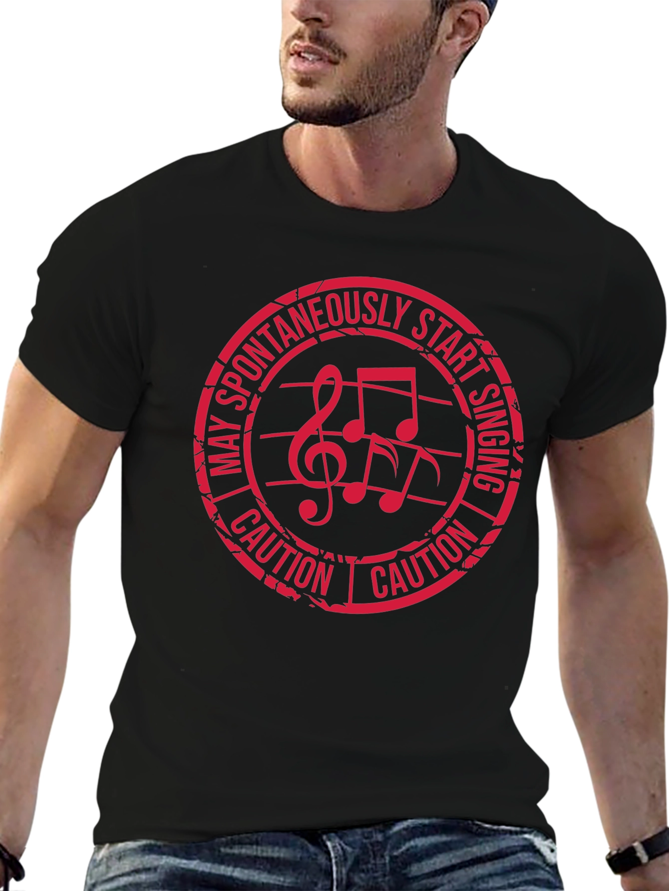 Caution May Spontaneously Start Singing Graphic Tee