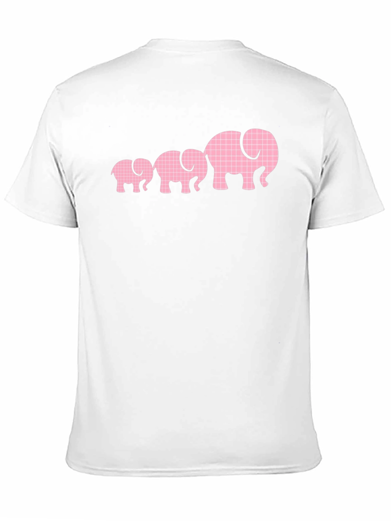 Elephant Family Graphic Tee - Black Cotton T-Shirt