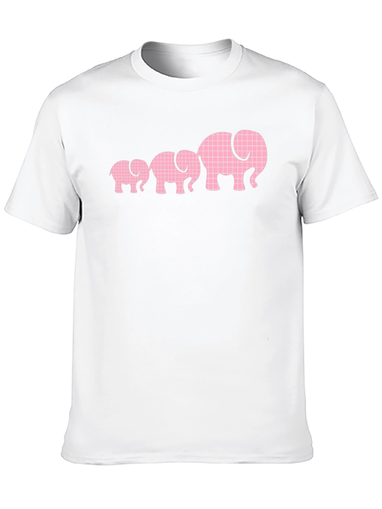Elephant Family Graphic Tee - Black Cotton T-Shirt