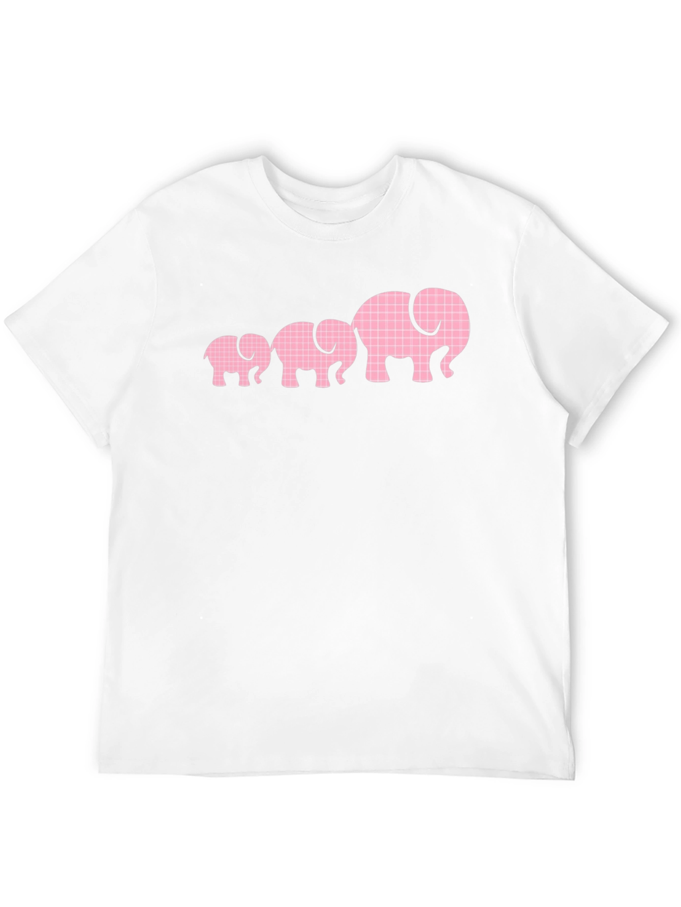 Elephant Family Graphic Tee - Black Cotton T-Shirt