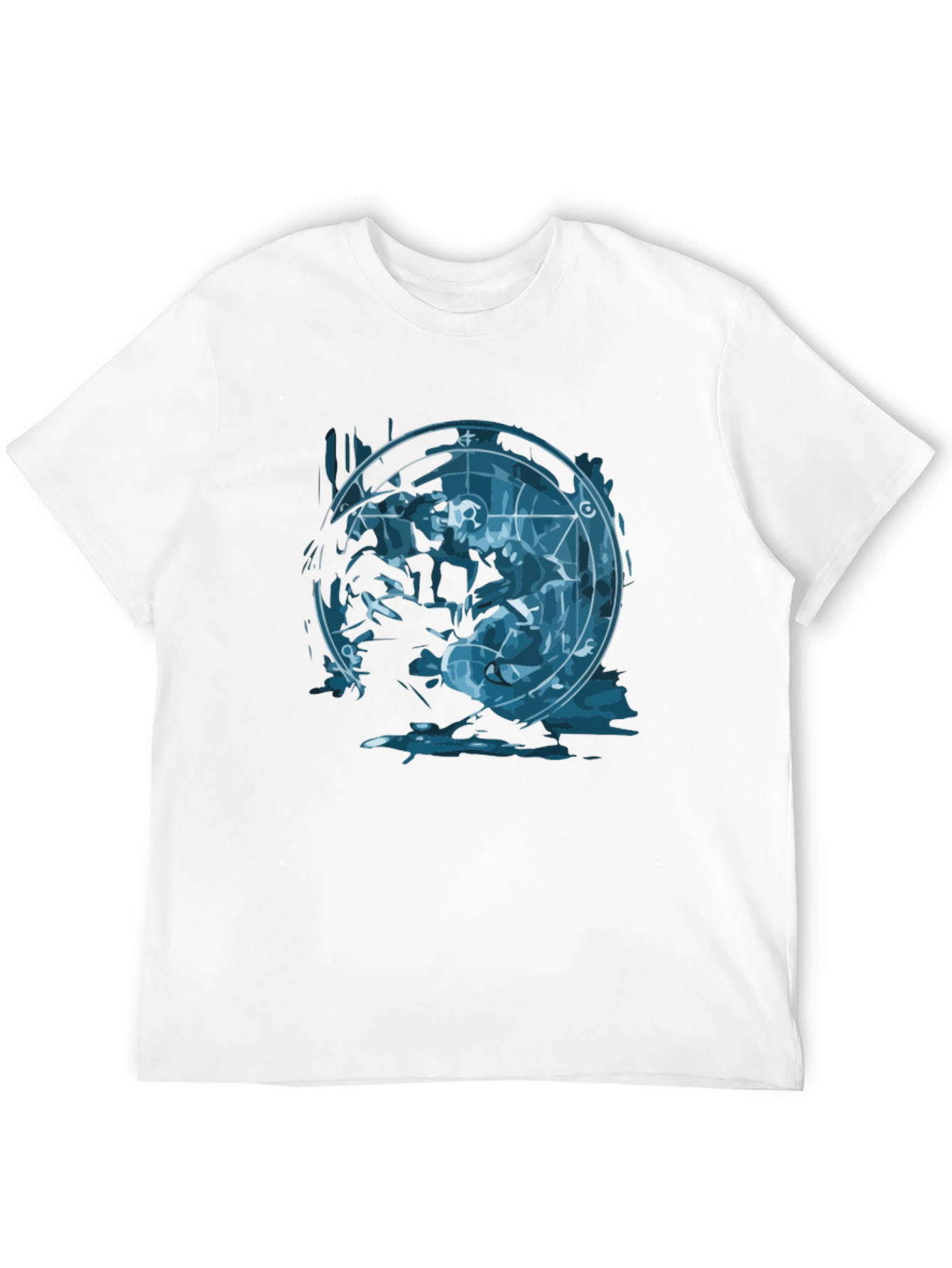Alchemy Circle Graphic Tee - Black Cotton T-Shirt