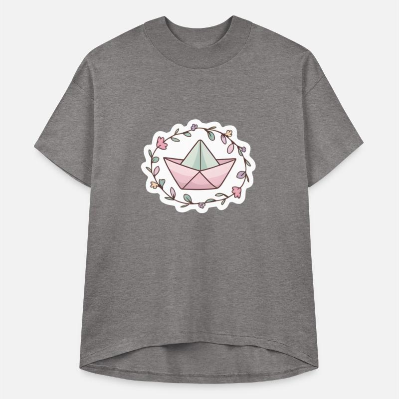 Paper boat with flowers -cute-