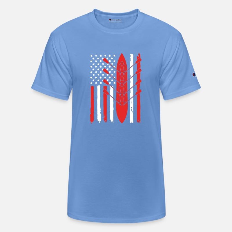 Patriotic 4th Of July American Flag Rowing Team