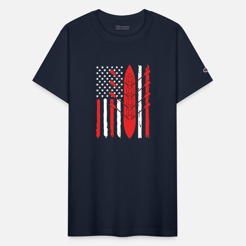 Patriotic 4th Of July American Flag Rowing Team