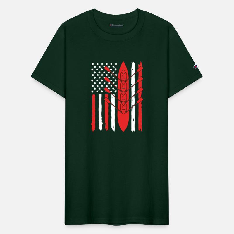 Patriotic 4th Of July American Flag Rowing Team