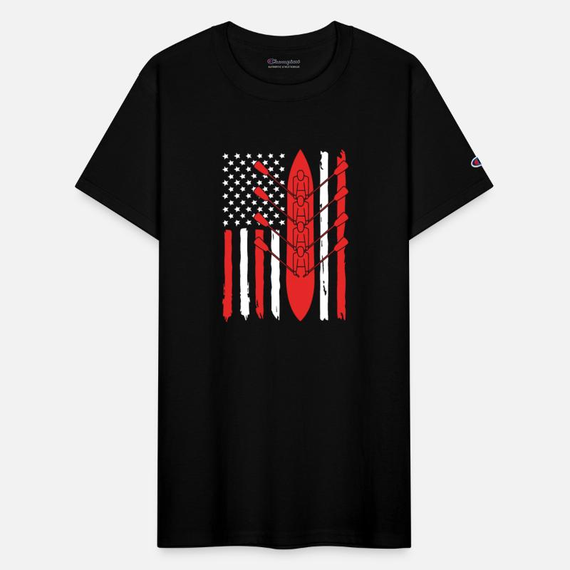 Patriotic 4th Of July American Flag Rowing Team
