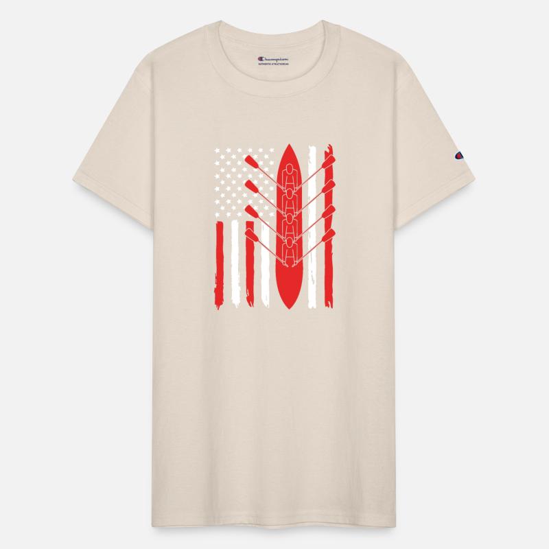 Patriotic 4th Of July American Flag Rowing Team