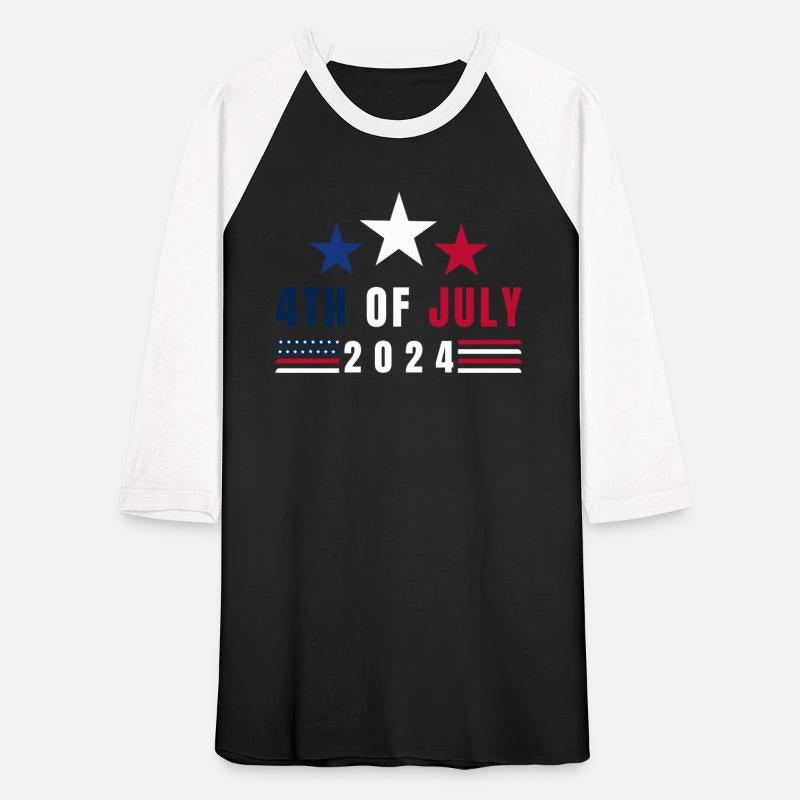 Patriotic 4th of July with stars and stripes
