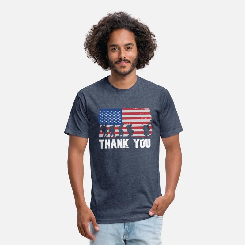 Patriotic American Flag Thank You Veterans Day For