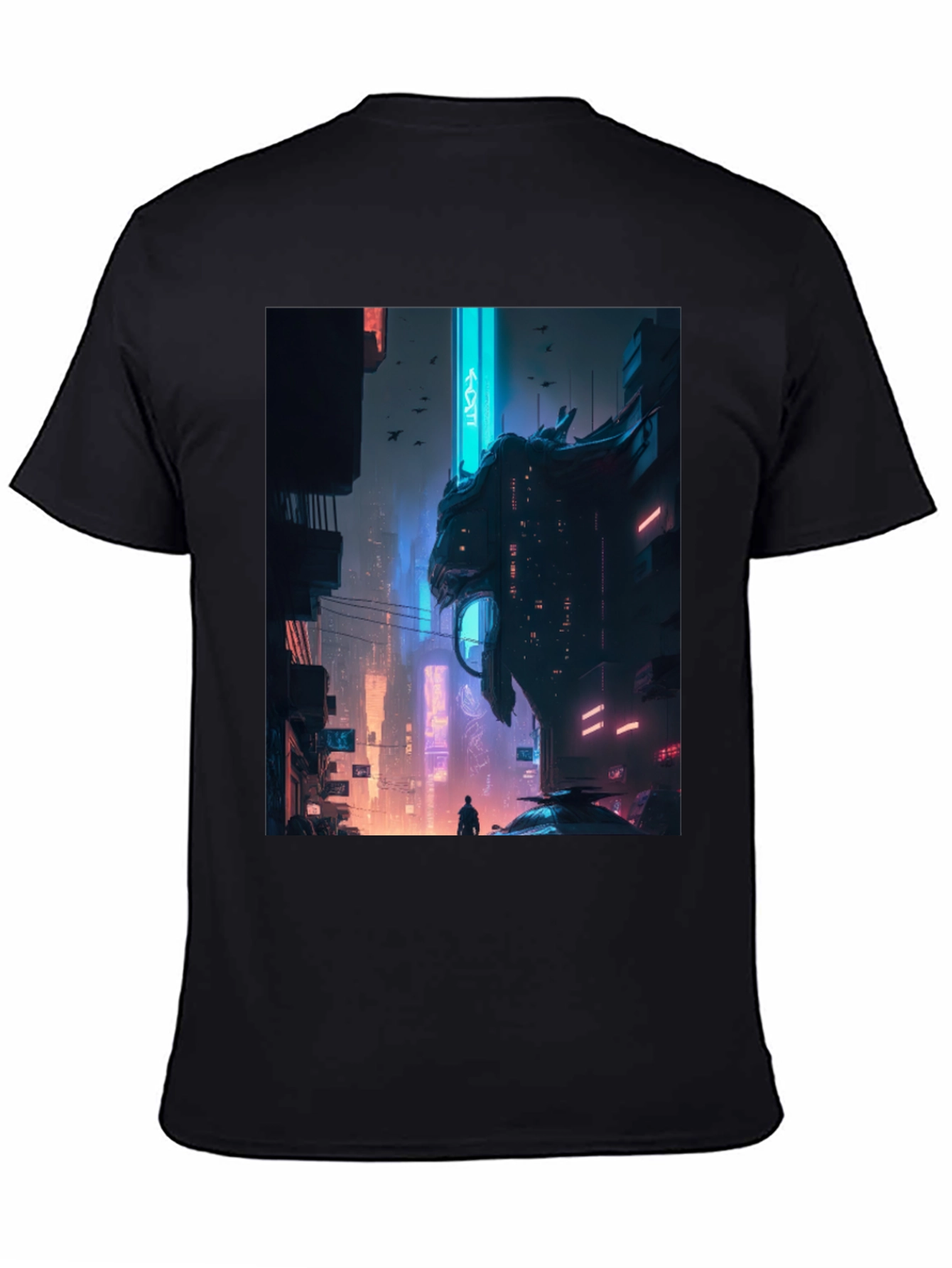 Cyberpunk Cityscape Graphic Tee
