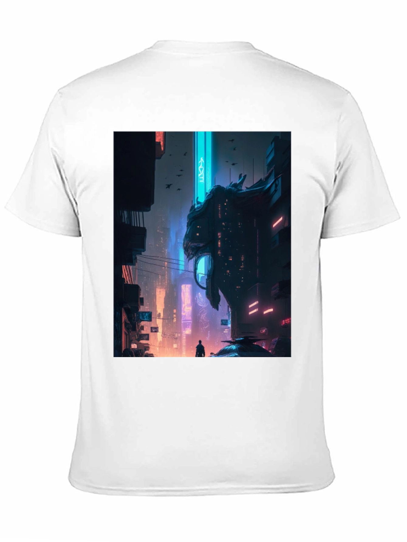 Cyberpunk Cityscape Graphic Tee