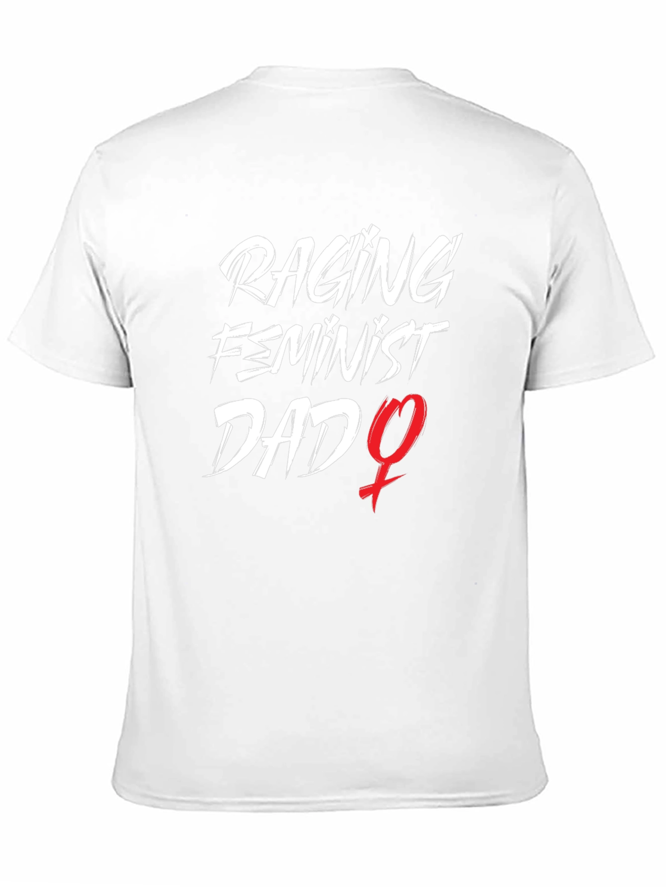 Raging Feminist Dad Graphic Tee - Black Cotton T-Shirt
