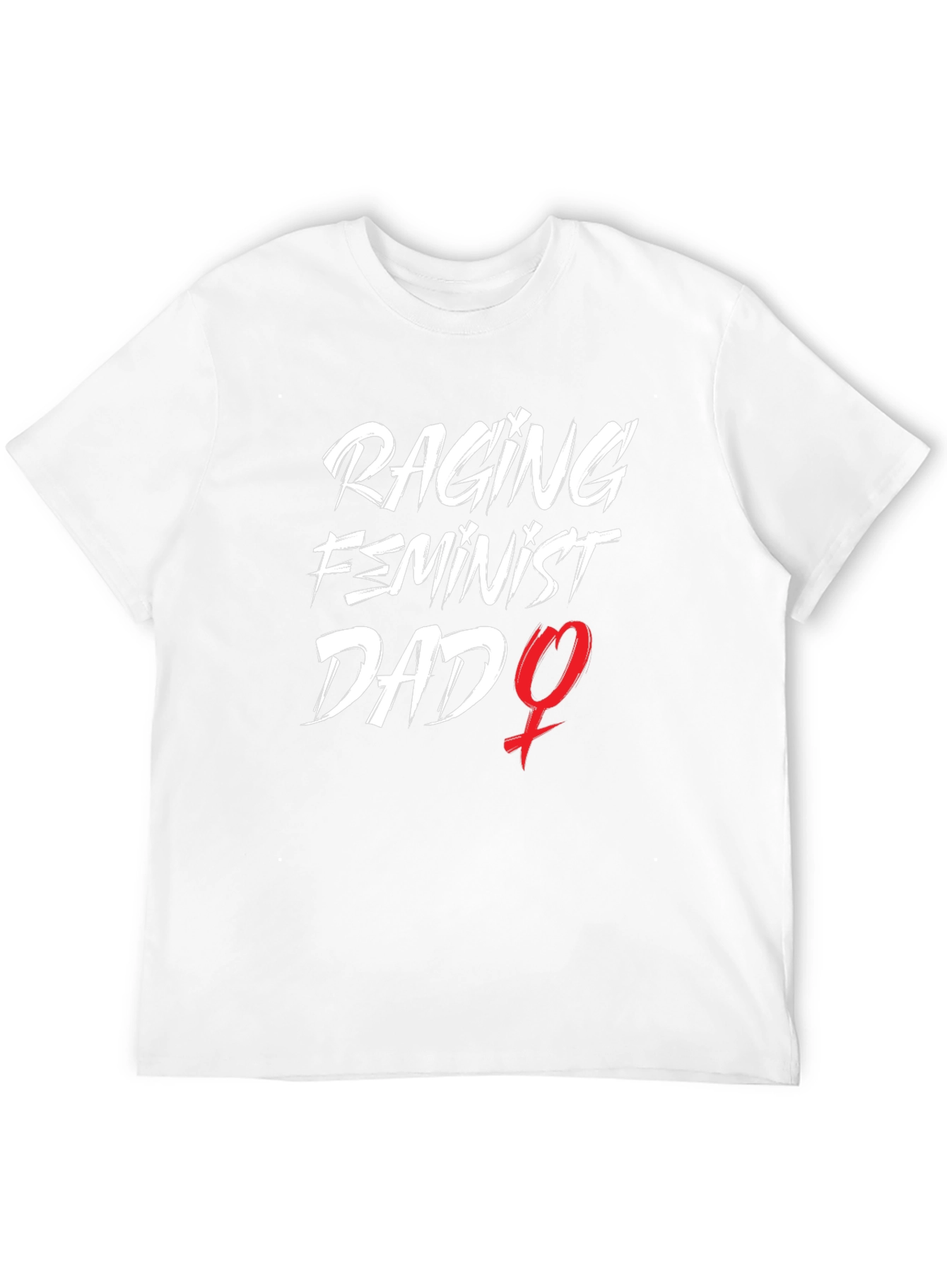 Raging Feminist Dad Graphic Tee - Black Cotton T-Shirt