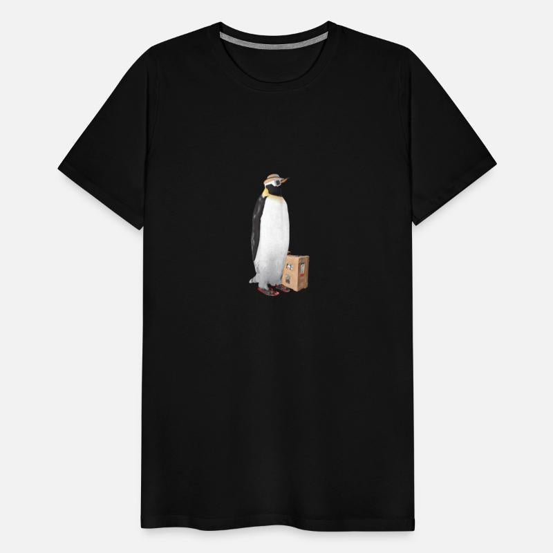 Penguin Traveling Through Vacation Trip
