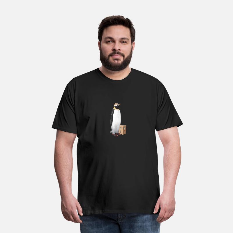Penguin Traveling Through Vacation Trip