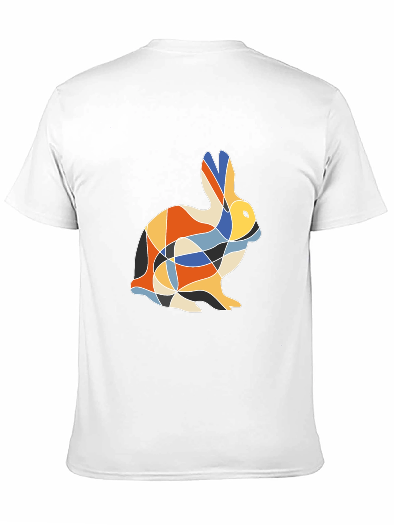 Geometric Rabbit Print T-Shirt
