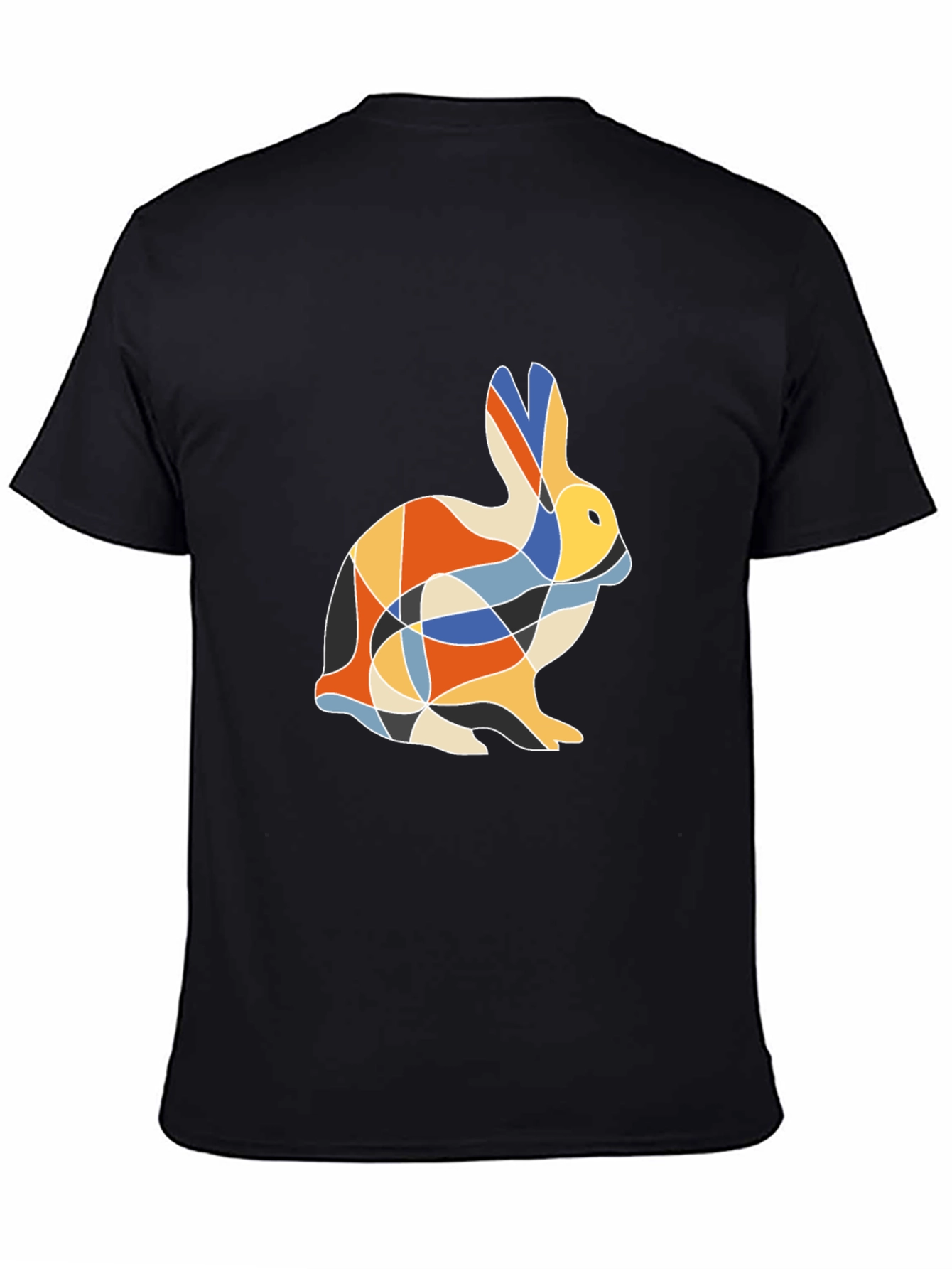Geometric Rabbit Print T-Shirt