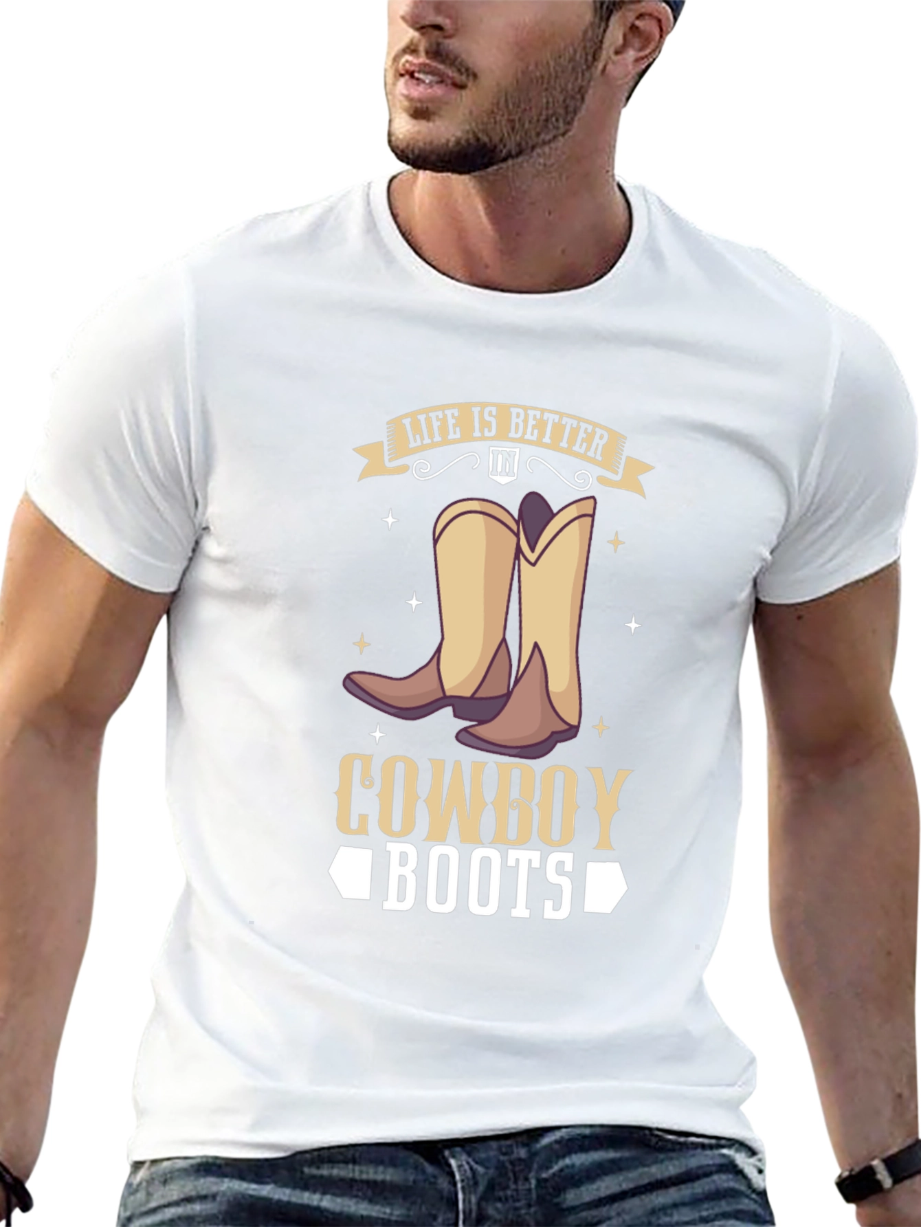 Life is Better in Cowboy Boots T-Shirt
