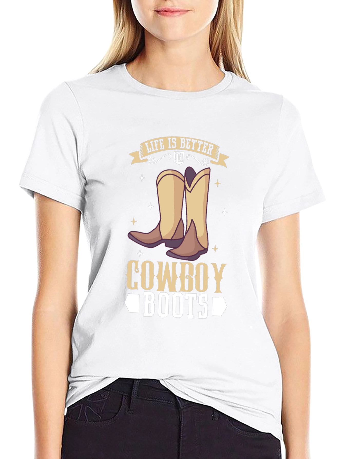 Life is Better in Cowboy Boots T-Shirt