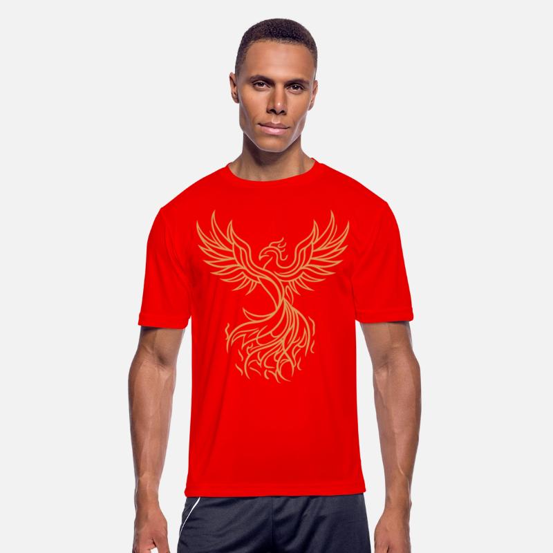 Phoenix Mythical Fire Bird Rising Tribal Art