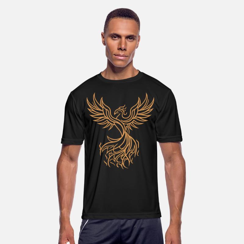 Phoenix Mythical Fire Bird Rising Tribal Art