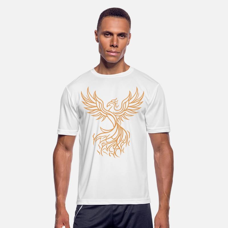 Phoenix Mythical Fire Bird Rising Tribal Art