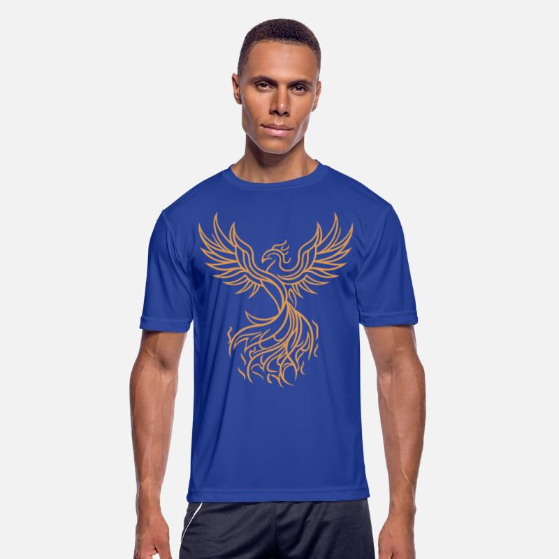 Phoenix Mythical Fire Bird Rising Tribal Art