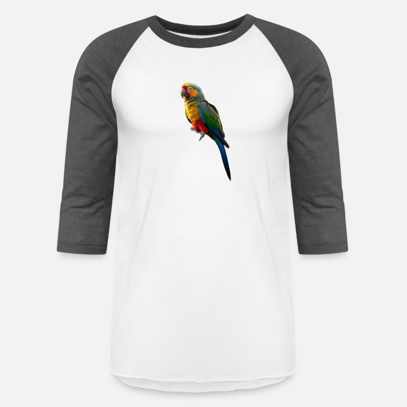 Picture of a parrot colored in bright green, red,