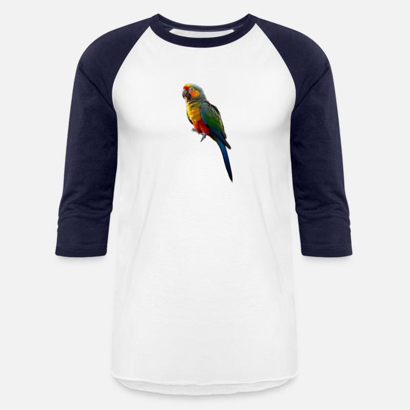 Picture of a parrot colored in bright green, red,