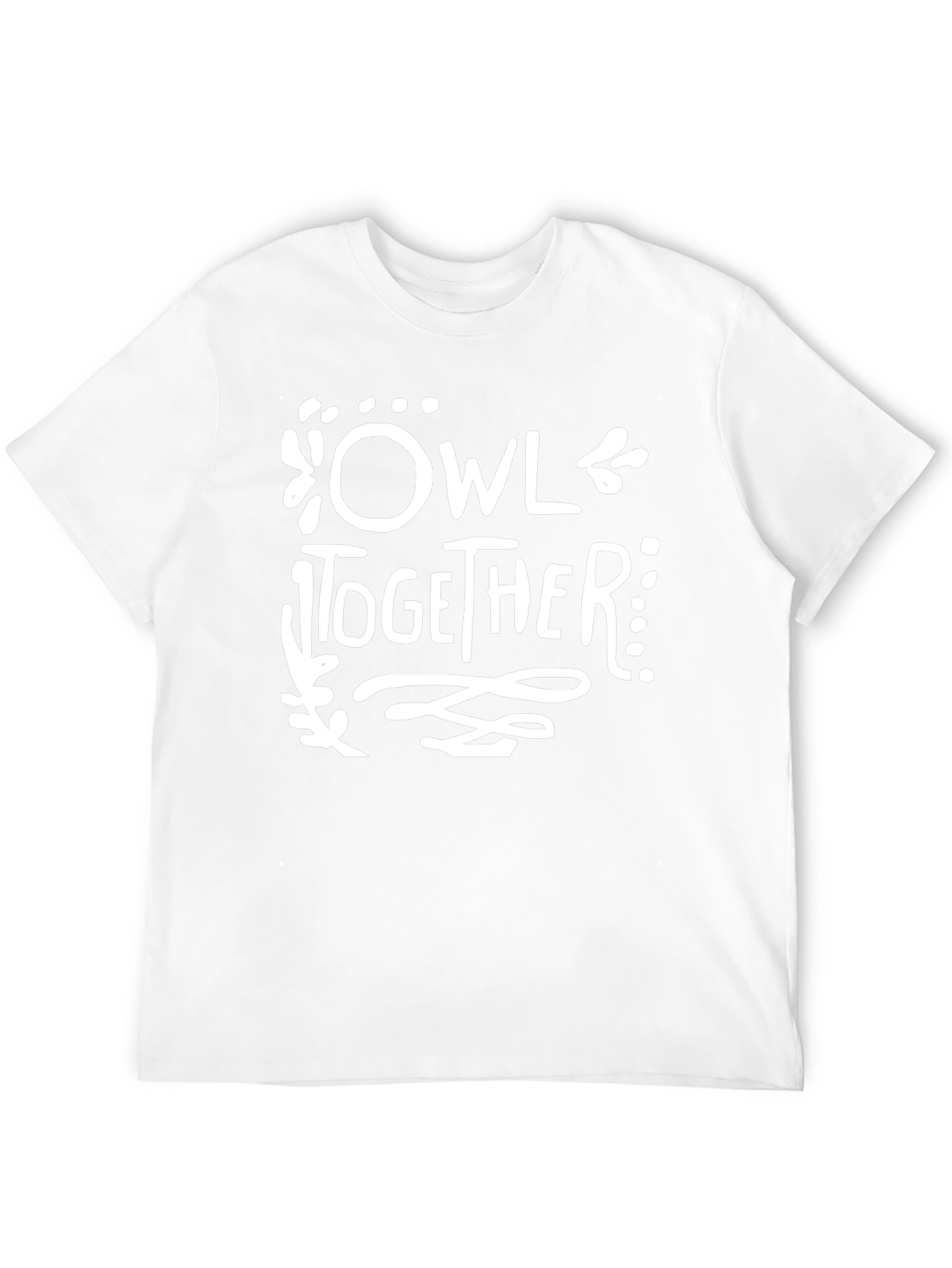 Owl Together Graphic Tee - Black Cotton T-Shirt