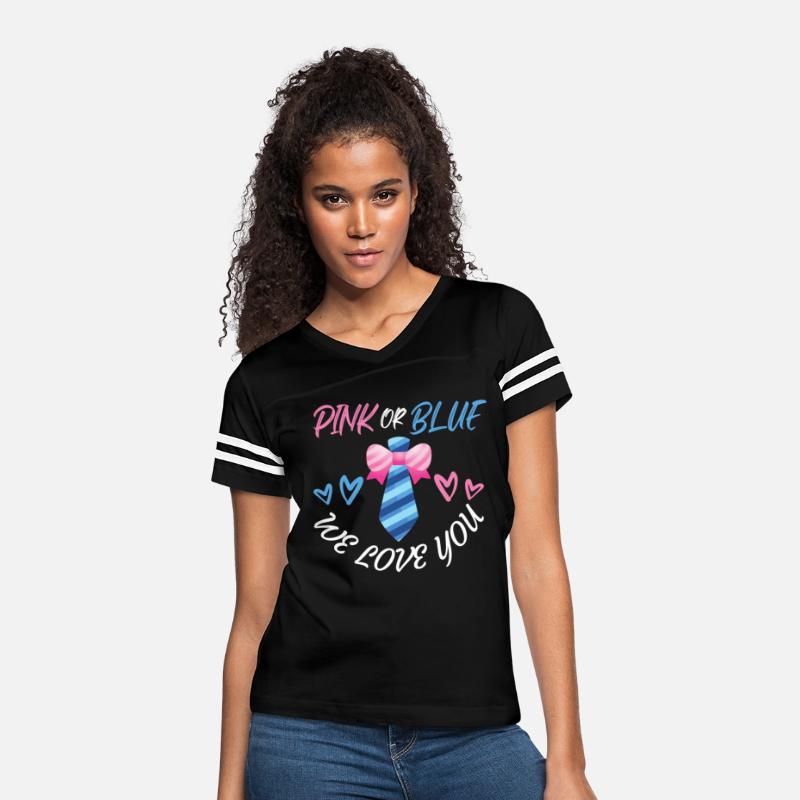 Pink or Blue We Love You Bow Necktie Shirt