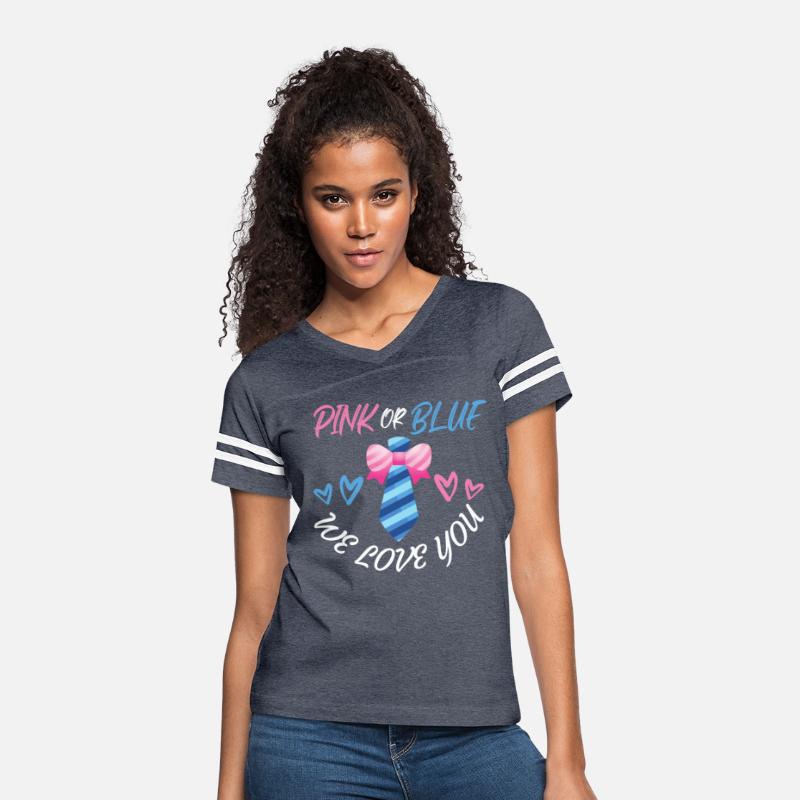 Pink or Blue We Love You Bow Necktie Shirt